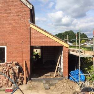 Garage and kitchen extension 