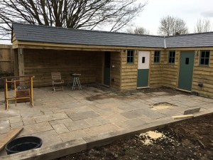 New build garden room and pottering shed 