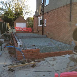 Sub-base for new build extension 